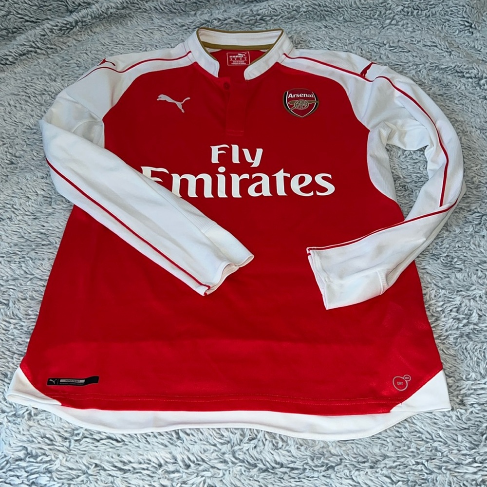 Authentic Arsenal Long Sleeve Jersey Size Medium - Picture 3 of 12